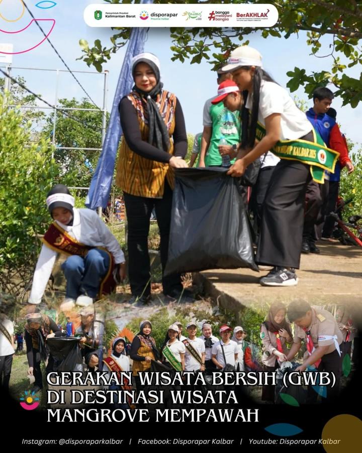 Gerakan Wisata Bersih (GWB) di Destinasi Wisata Mangrove Mempawah